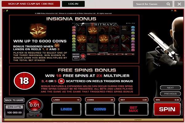 hitman game slot