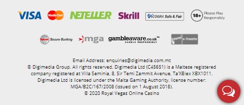 Royal Vegas Payment